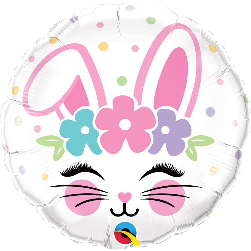 Bunny Face Foil Balloon 18 Inch