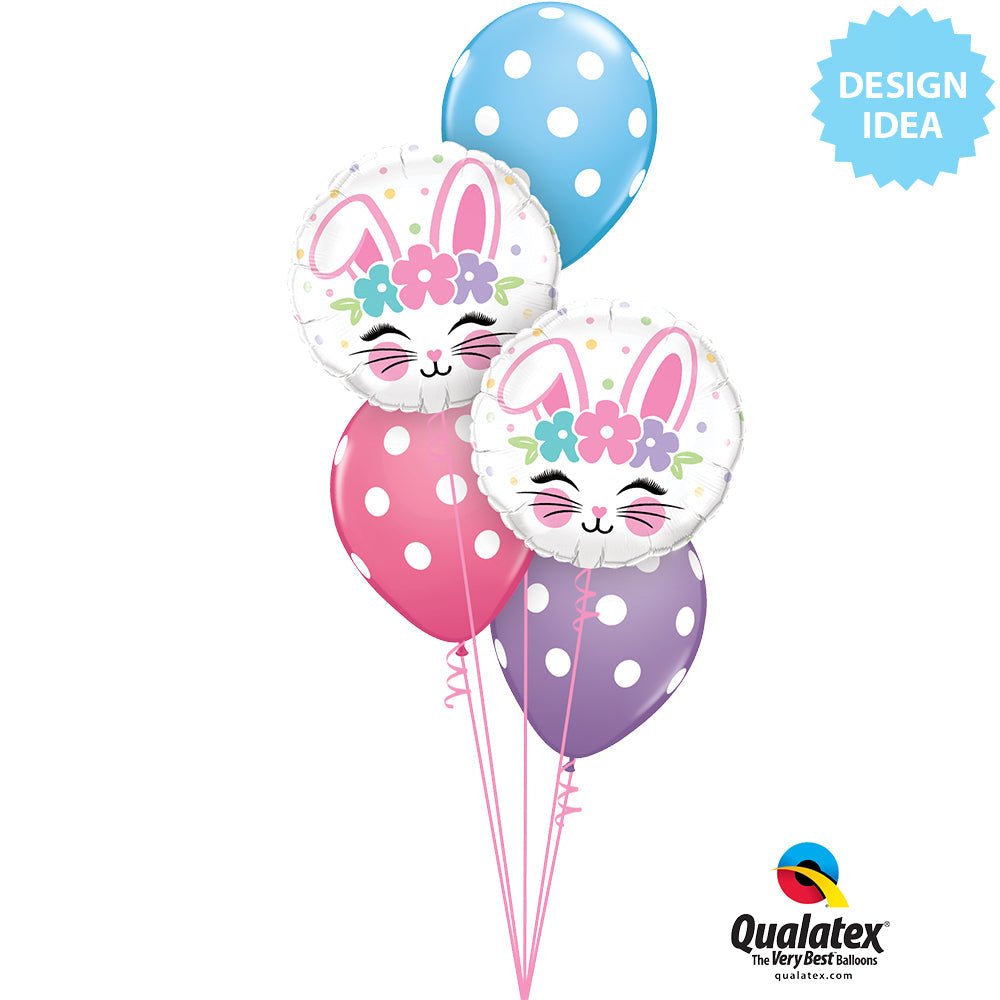Bunny Face Foil Balloon 18 Inch