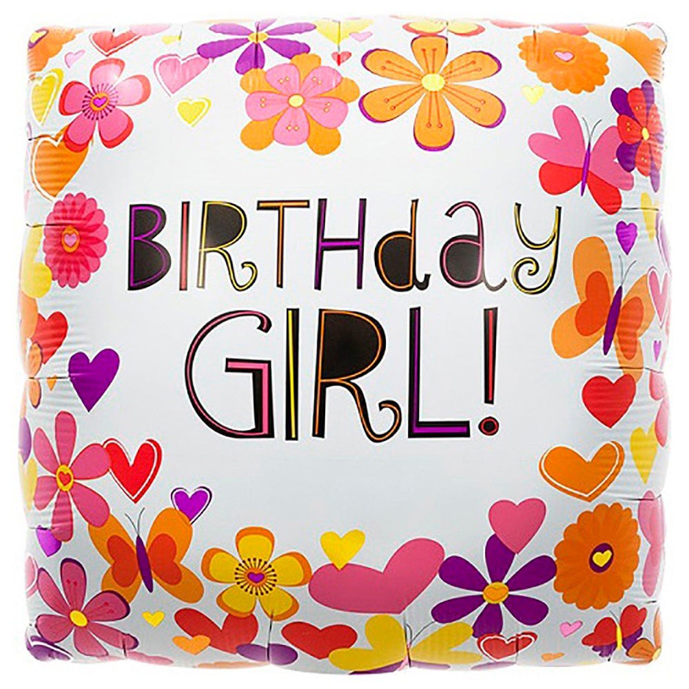 Foil Balloon Butterfly Birthday Girl
