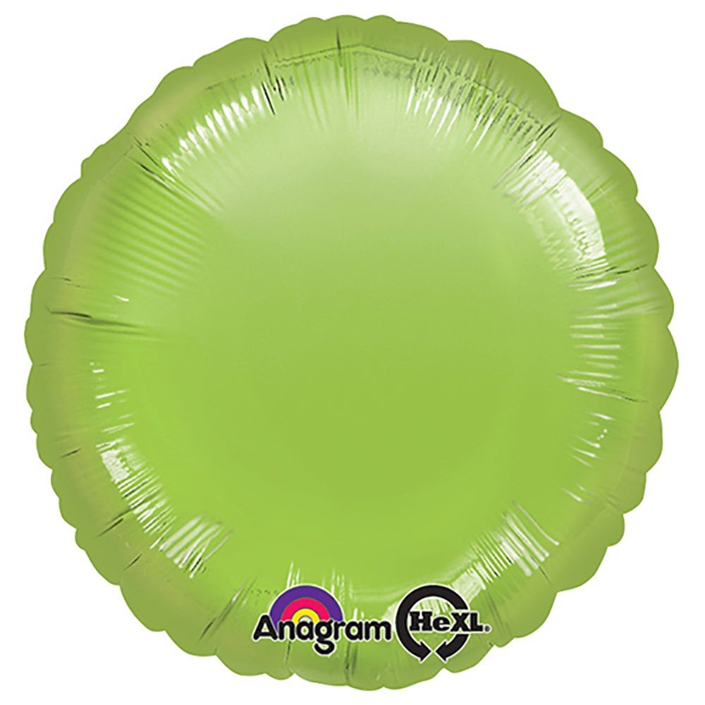 18 Inch Foil Balloon Metallic Lime Green