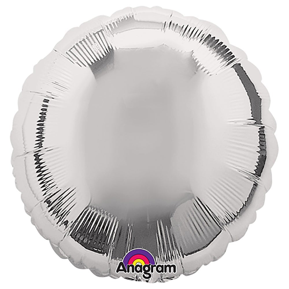 18 Inch Metallic Silver Foil Balloon
