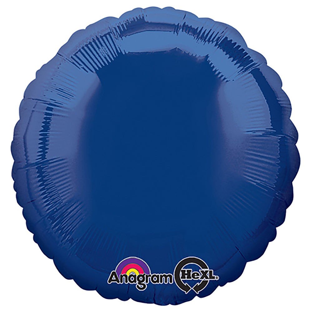 18 Inch Round Navy Blue Foil Balloon