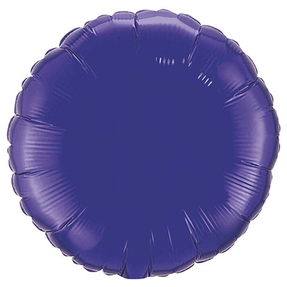 18 Inch Round Quartz Purple Foil Balloon