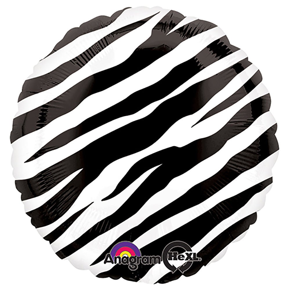 18 Inch Zebra Foil Balloon