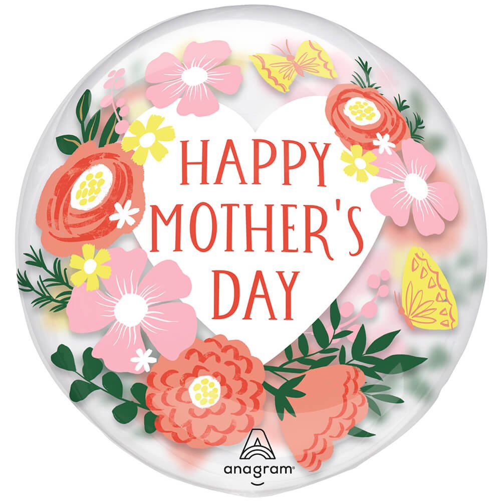 Mother's Day Clear Blooms Balloon