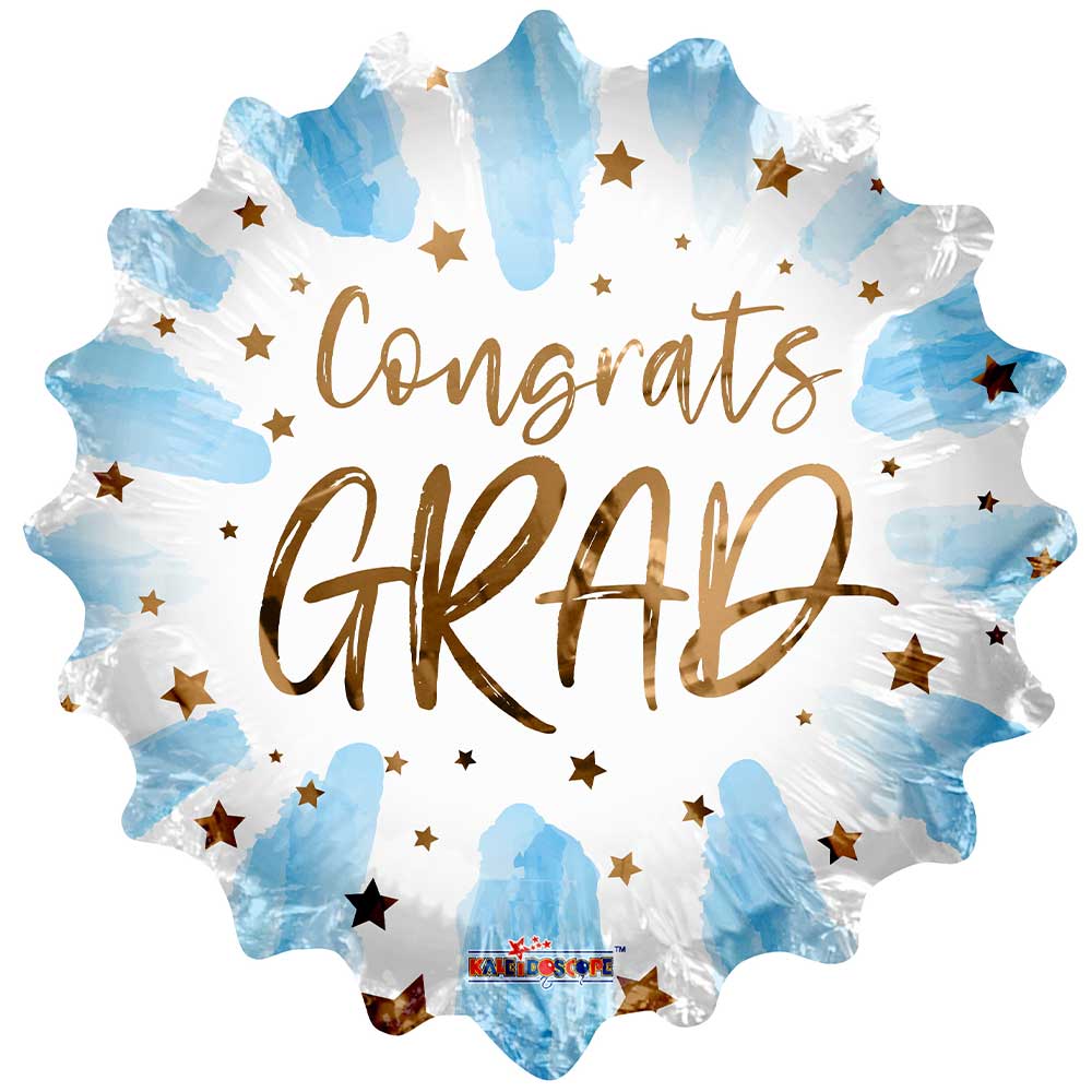 Graduation Foil Balloon Blue