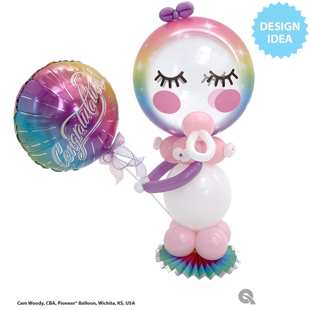 Foil Balloon Congratulations Vibrant Ombre 18 Inch