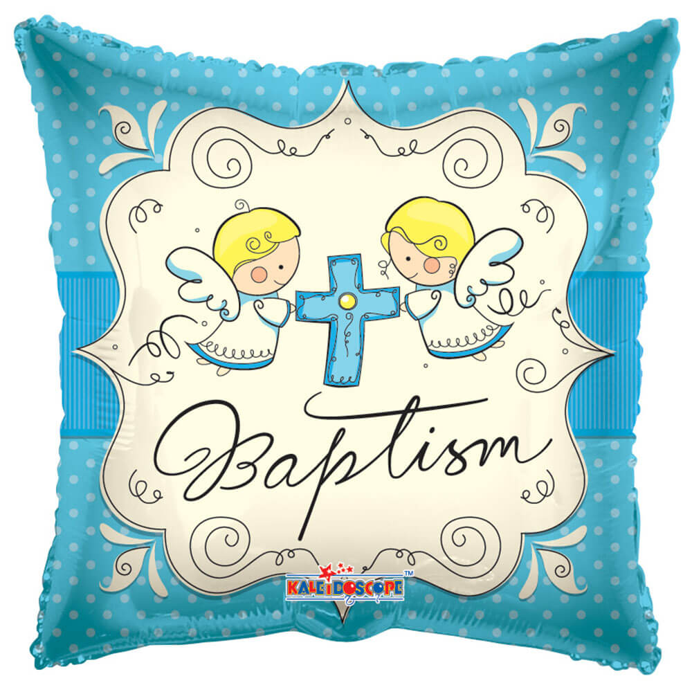 Baptism Boy Foil Balloon 18 Inch