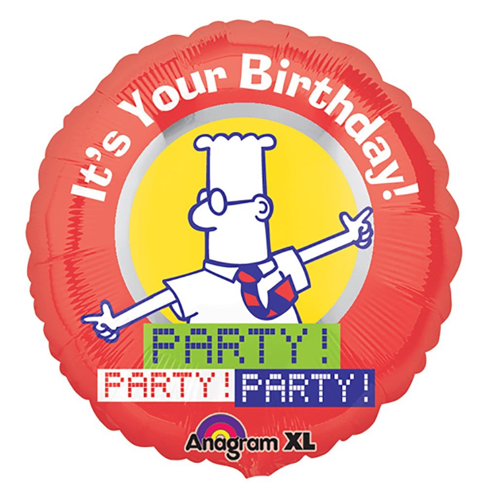 Foil Balloon Dilbert Birthday Party 18 Inch