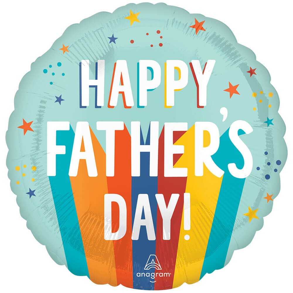 Father's Day Foil Balloon 18 Inch Stars & Stripes