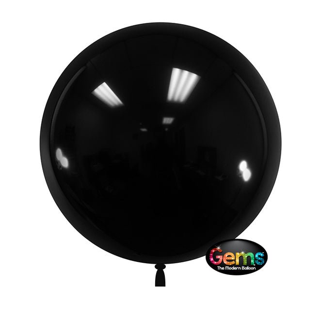 Plastic Balloons 18 Inch GEMS Raven Black