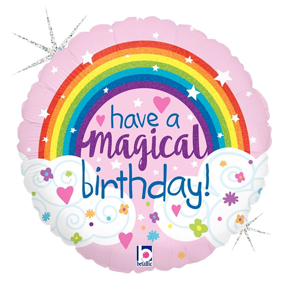 Foil Balloon Girls Magical Rainbow Birthday