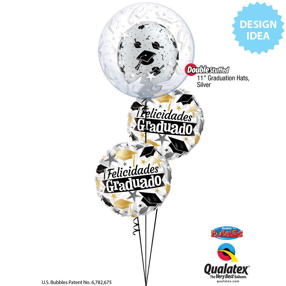 Graduation Foil Balloon Black & Gold