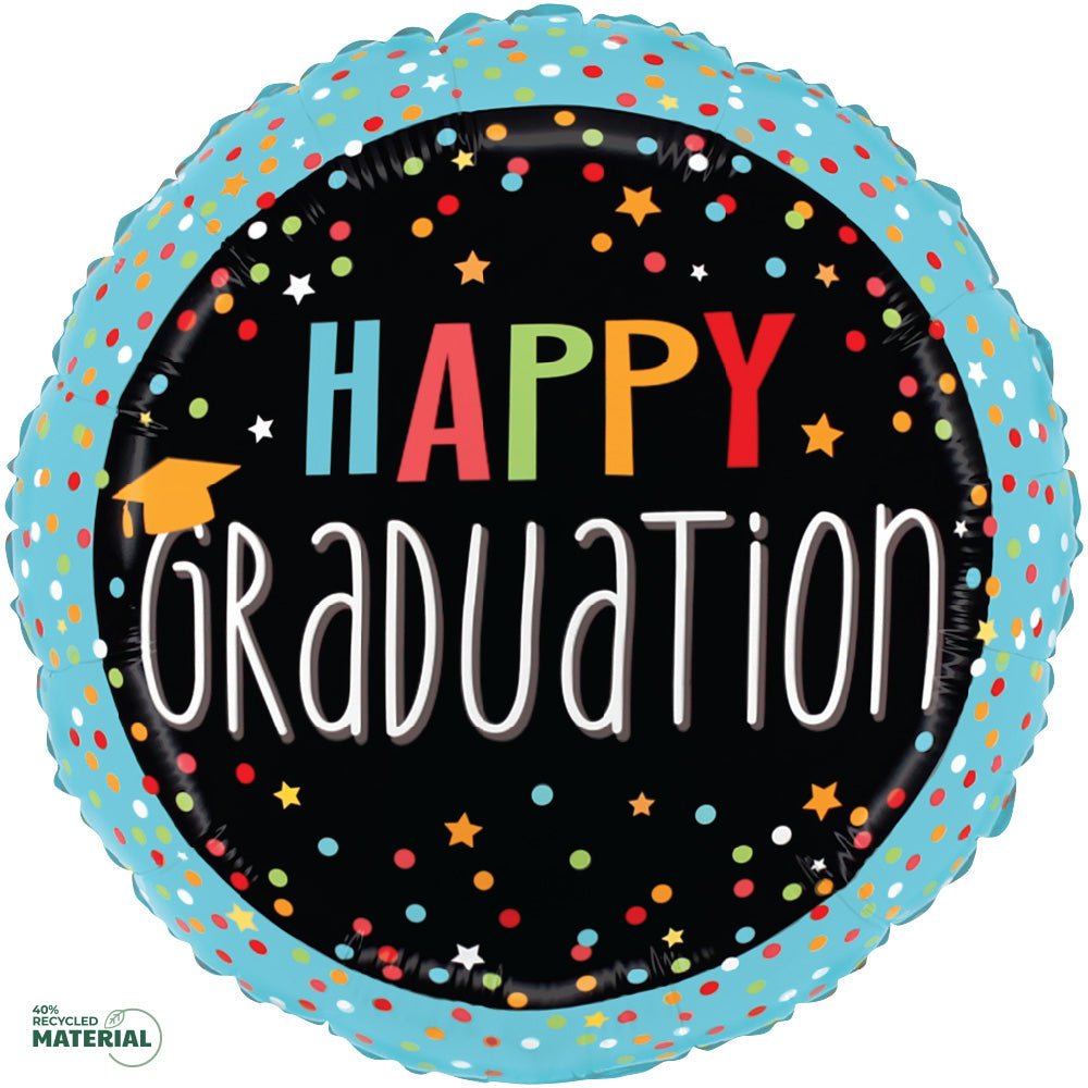 Graduation Confetti Foil Balloon