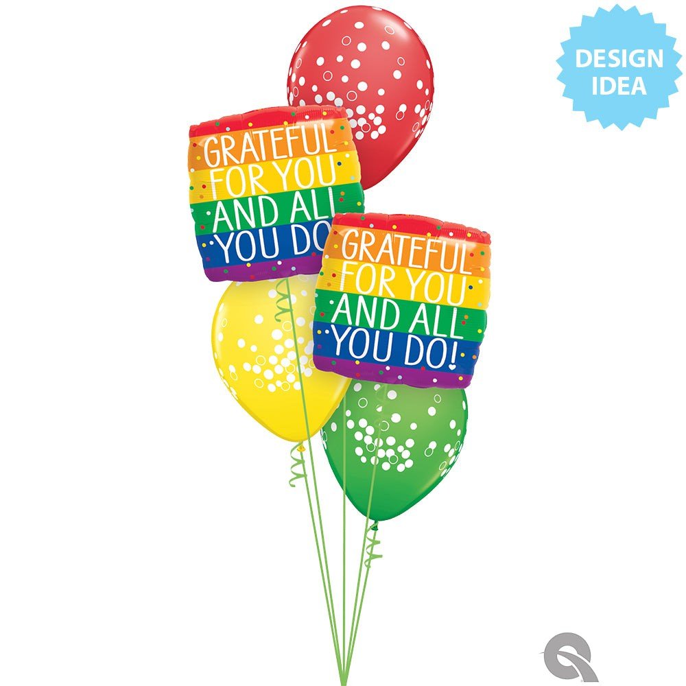 Foil Balloon Grateful For You & All You Do