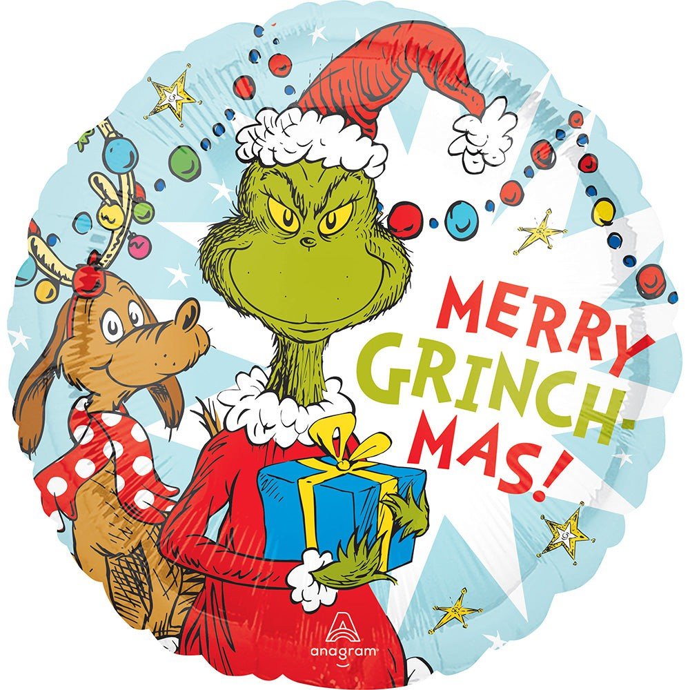 Foil Balloon Grinch Christmas 18 Inch