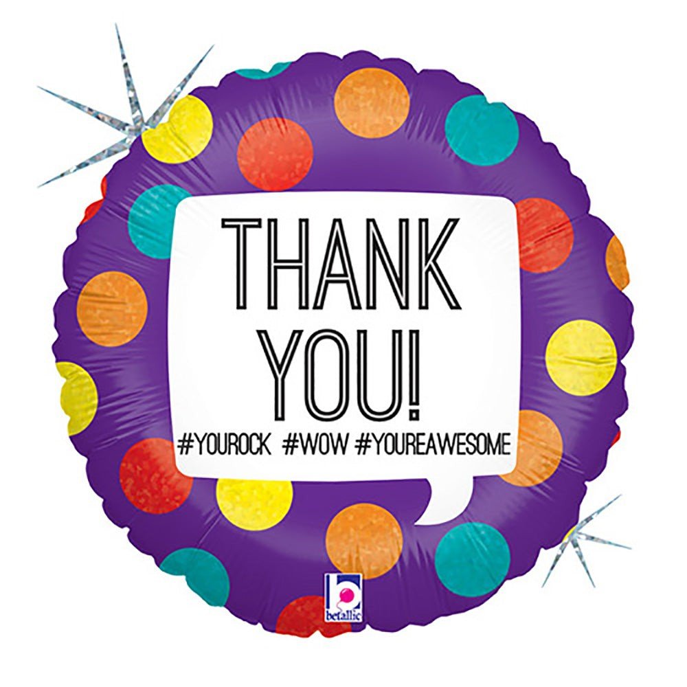 Foil Balloon 18 Inch Thank You