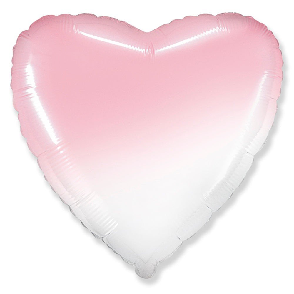 Heart Foil Balloon - Gradient Baby Pink