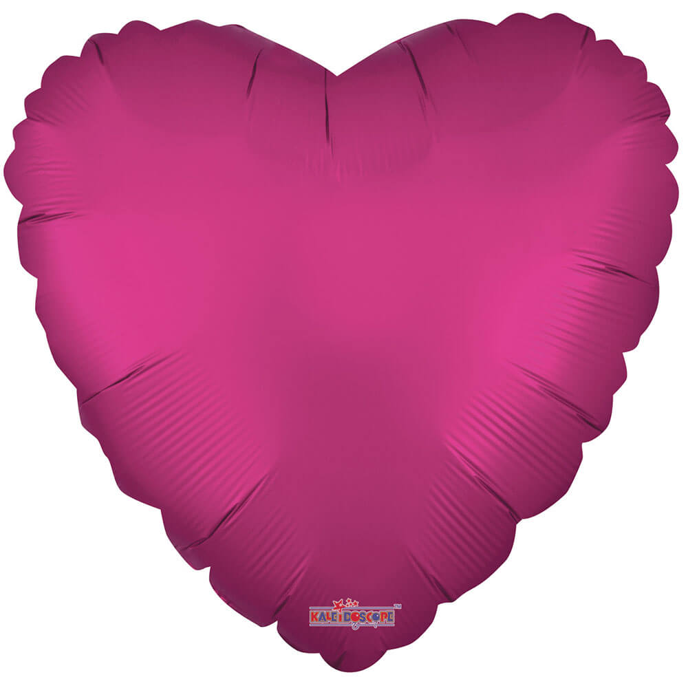 Heart Foil Balloon Matte Hot Pink