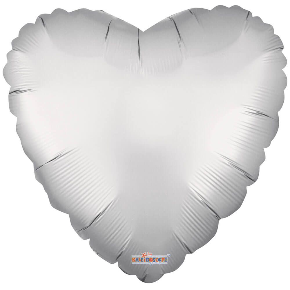 Heart Foil Balloon Matte Silver