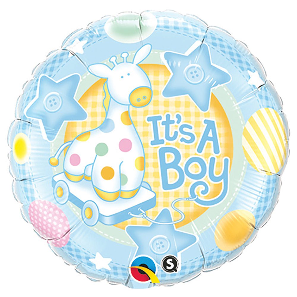 Foil Balloon It's A Boy Soft Giraffe