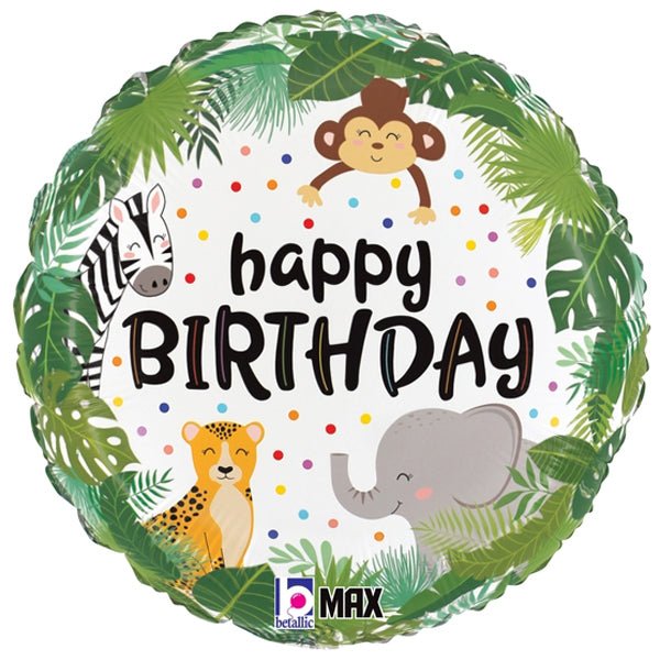 Jungle Birthday Foil Balloon
