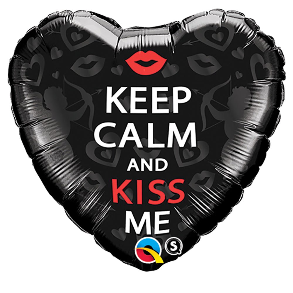 Foil Balloon Keep Calm and Kiss Me