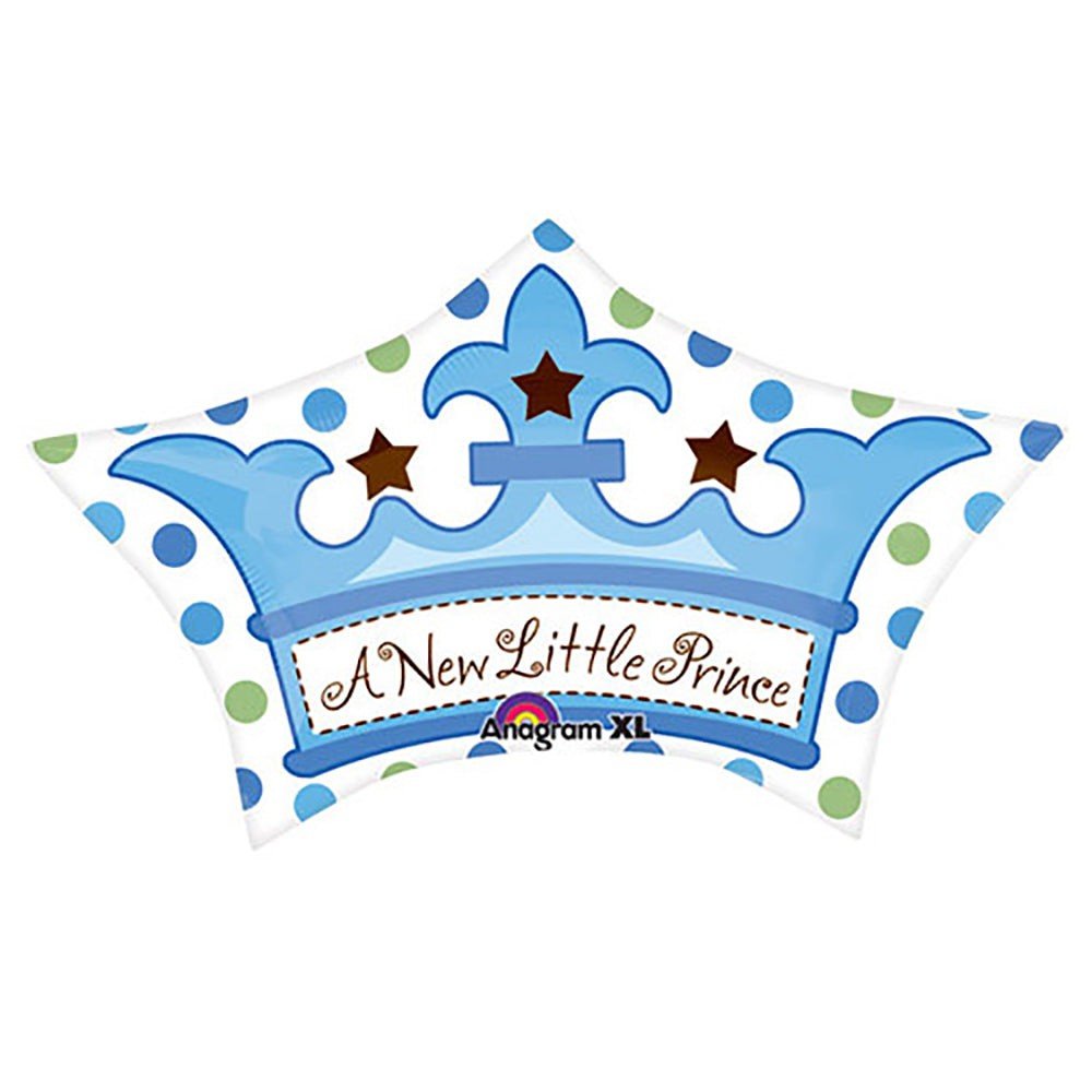 Foil Balloon Little Prince Crown