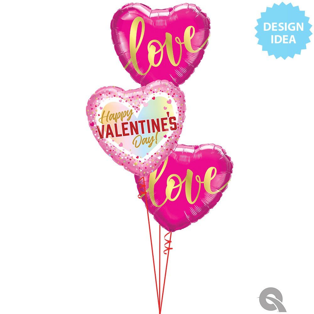 Foil Balloon Love Gold 18 Inch