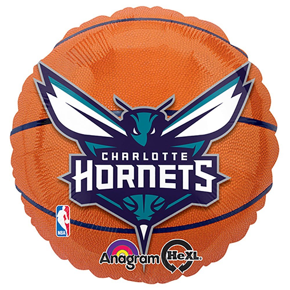 18 Inch NBA Charlotte Hornets Basketball Foil Balloon
