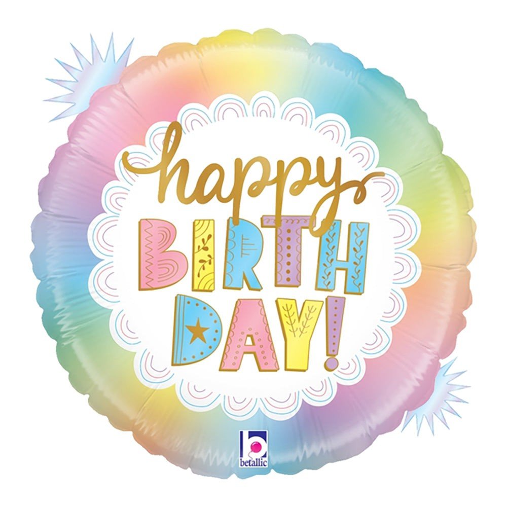 Foil Balloon Girls Opal Birthday 18 Inch