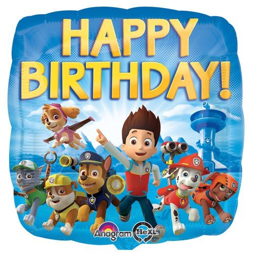 Paw Patrol Happy Birthday Foil Balloon
