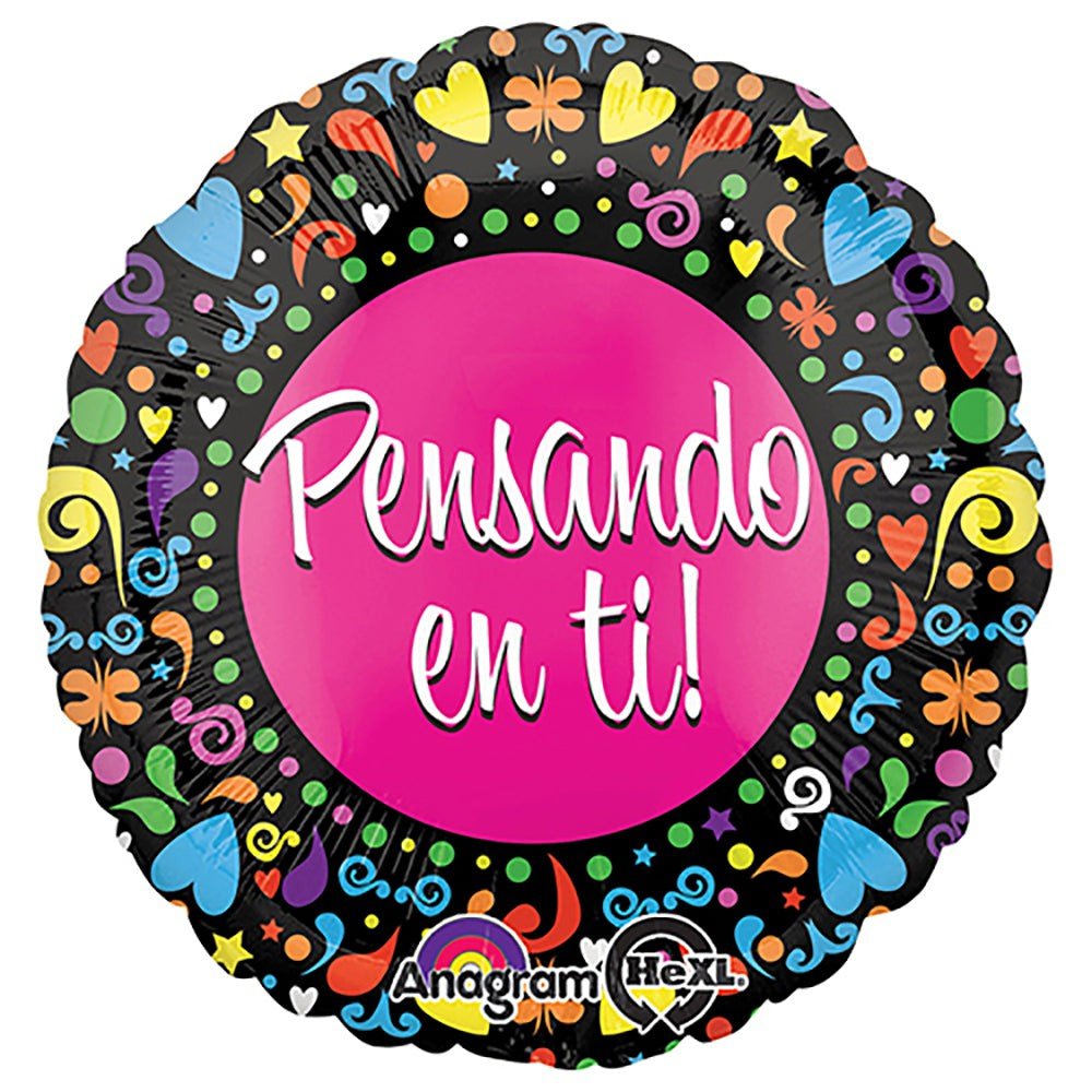 18 Inch Spanish Thinking of You Foil Balloon
