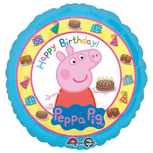 Peppa Pig Birthday Foil Balloon