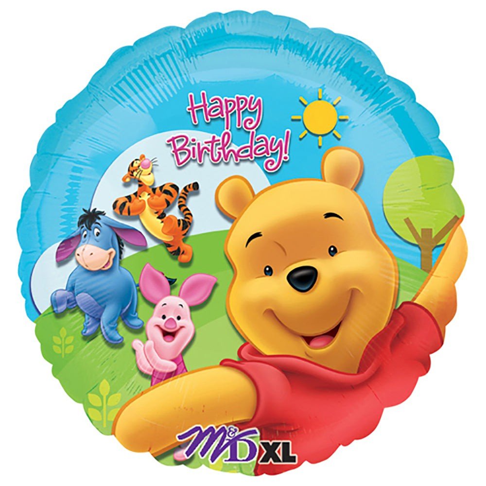 Foil Balloon Kids Pooh & Friends Sunny Birthday