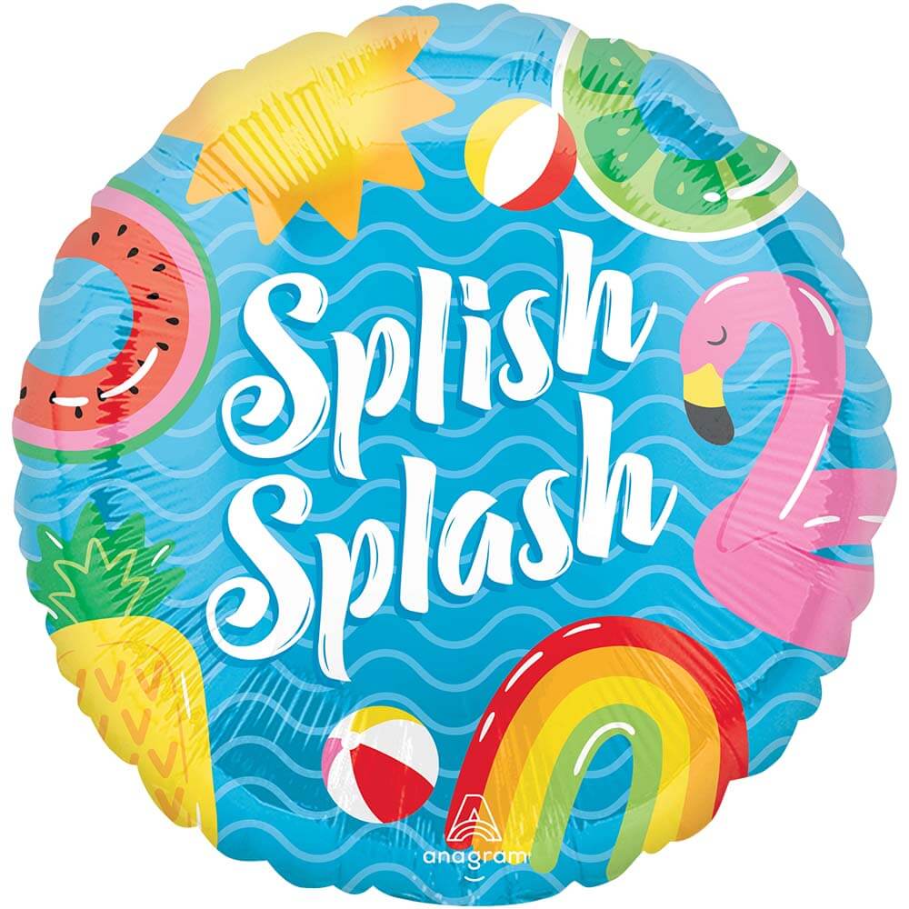 Foil Balloon Pool Party Splish Splash
