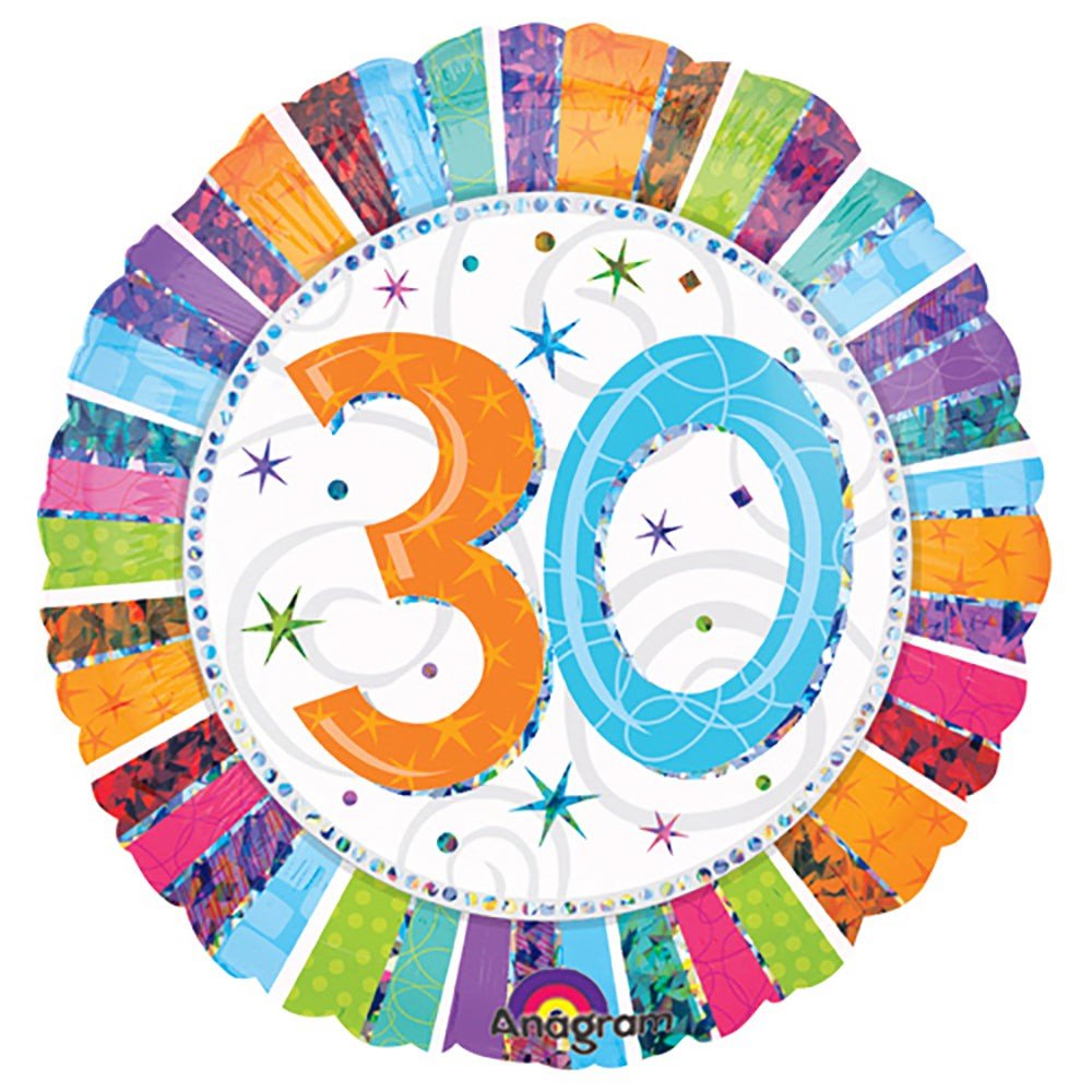 Foil Balloon Radiant Birthday 30