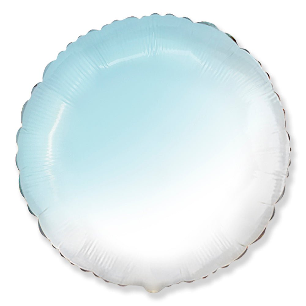 Foil Balloon 18 Inch Round Gradient Baby Blue