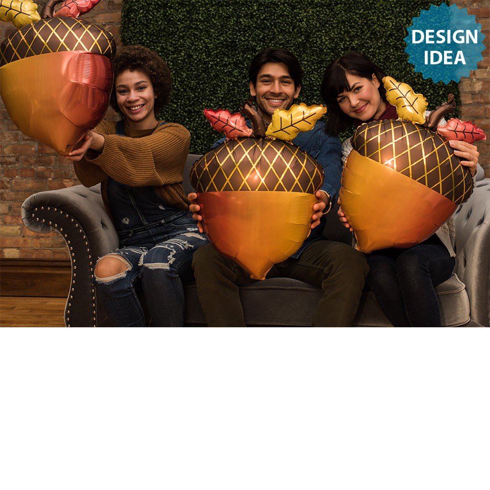 Fall Acorn Foil Balloon