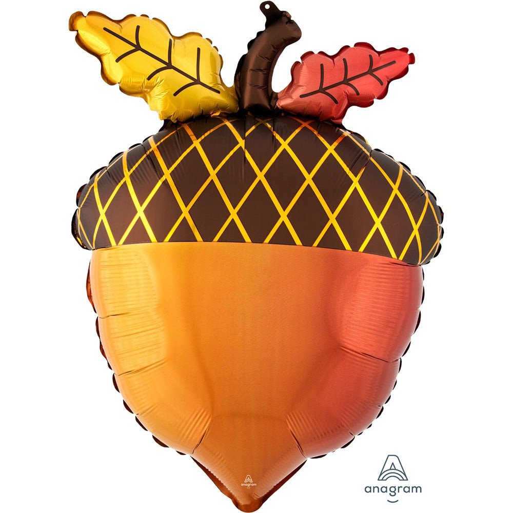 Fall Acorn Foil Balloon