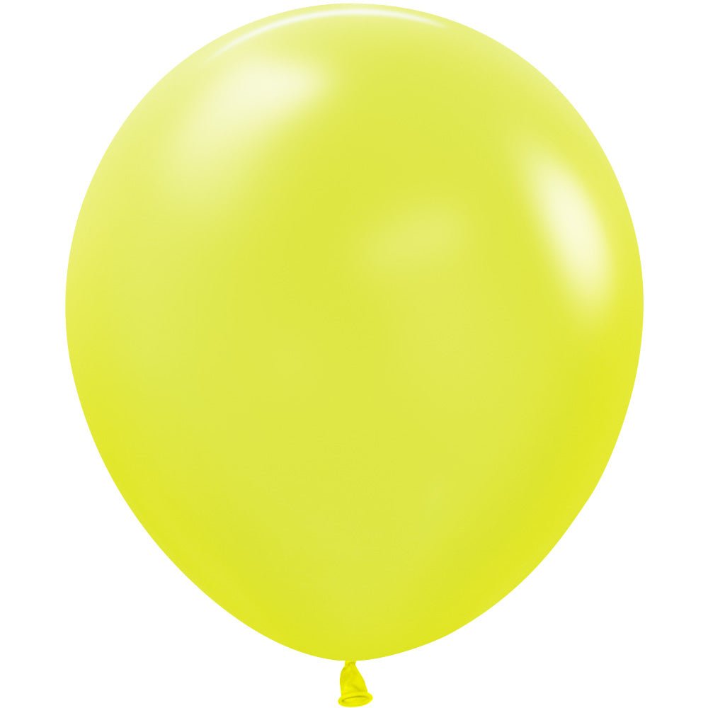 Latex Balloons Neon Yellow 18 Inch