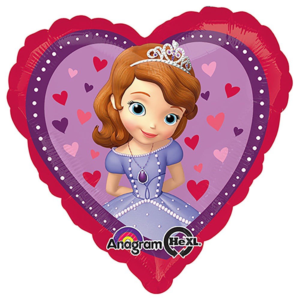 Foil Balloon Girls Sofia The First Love 18 Inch