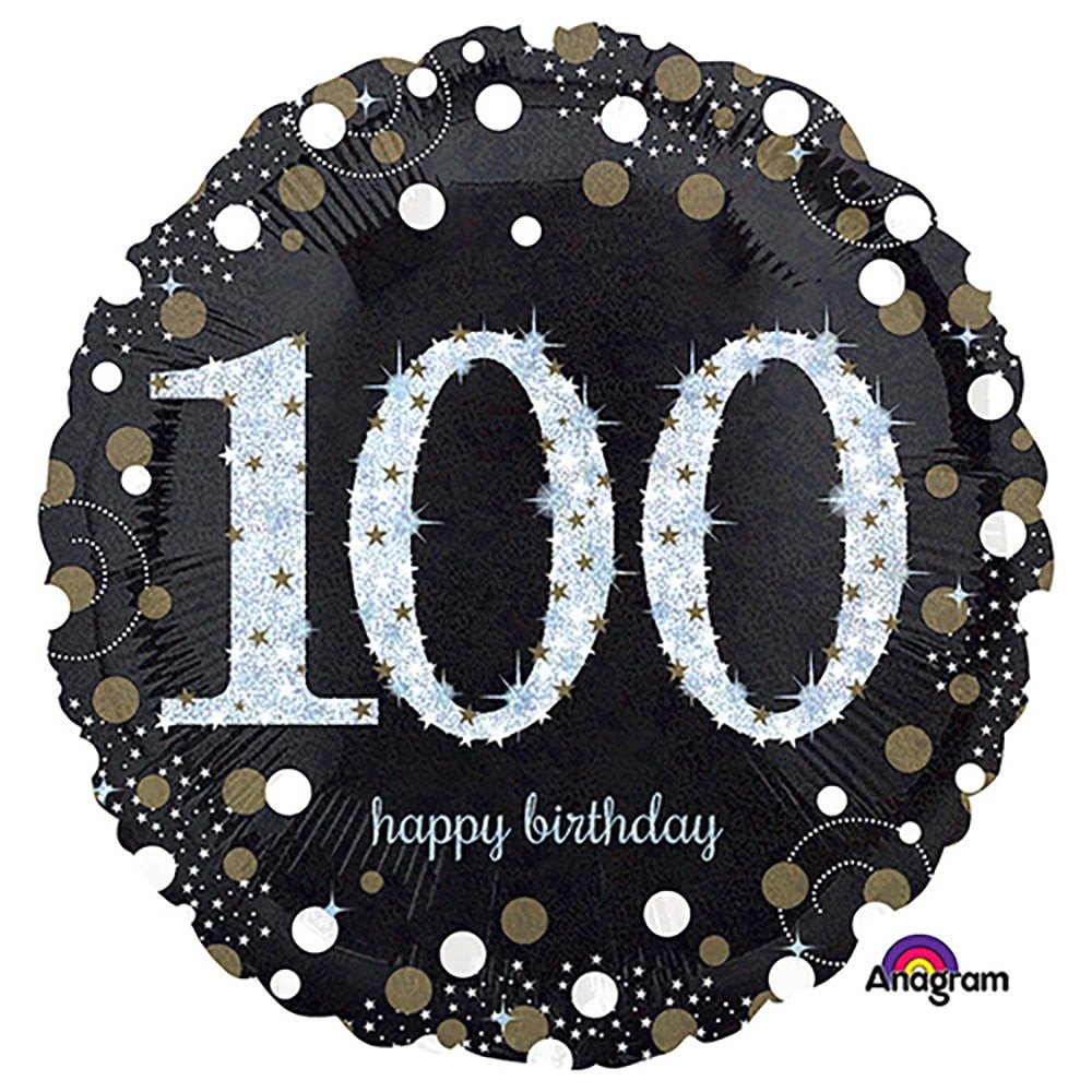 Foil Balloon Sparkling Birthday 100