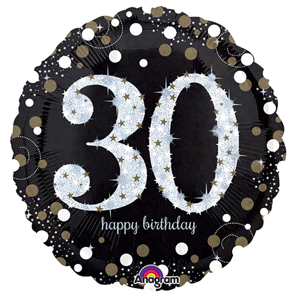 Foil Balloon 18 Inch Sparkling Birthday 30