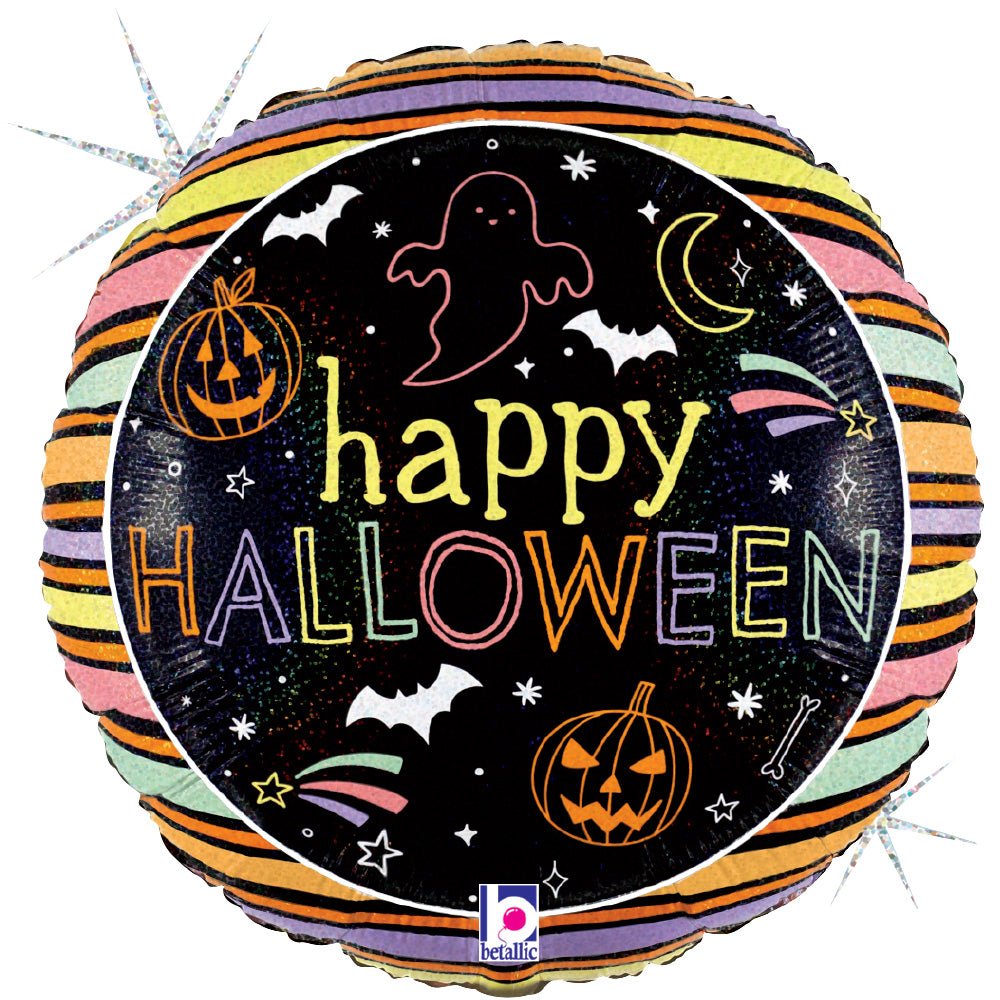 Halloween Foil Balloon - Spooky Pastel 18 Inch