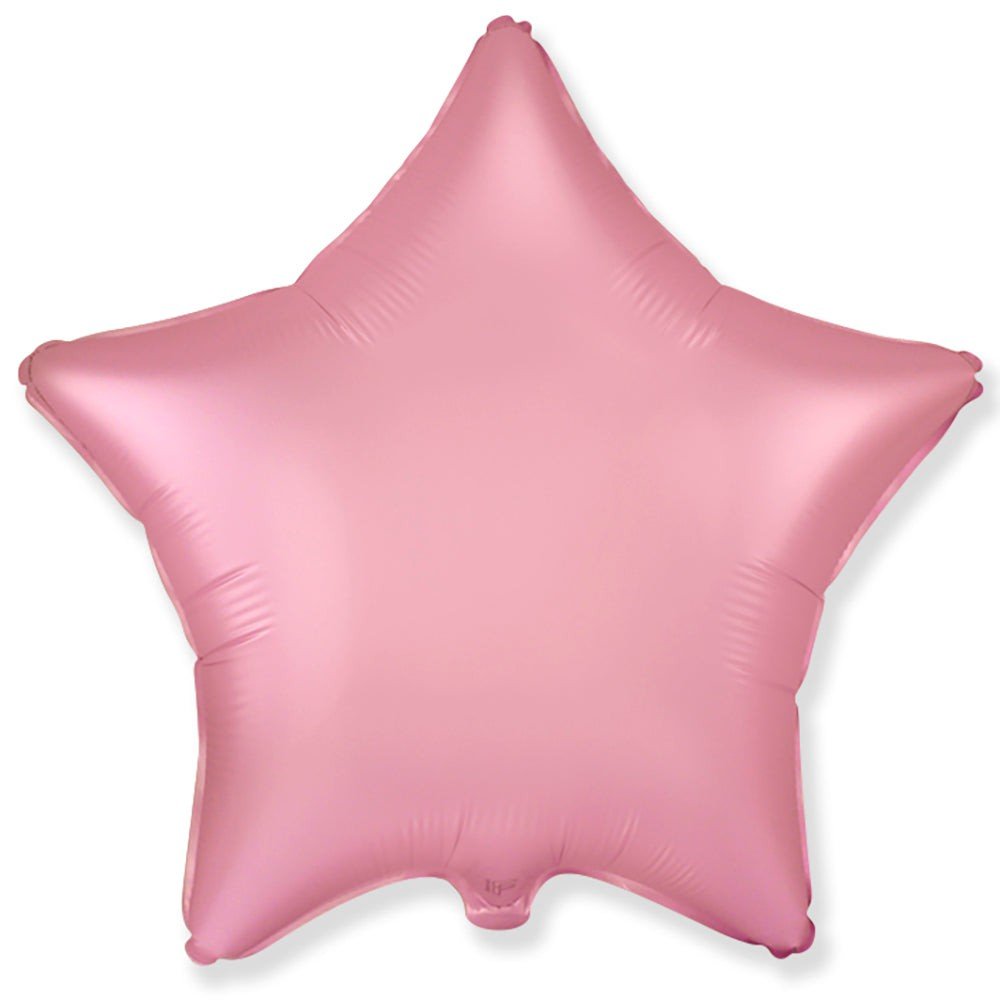 18 Inch Star Satin Pastel Pink Foil Balloon
