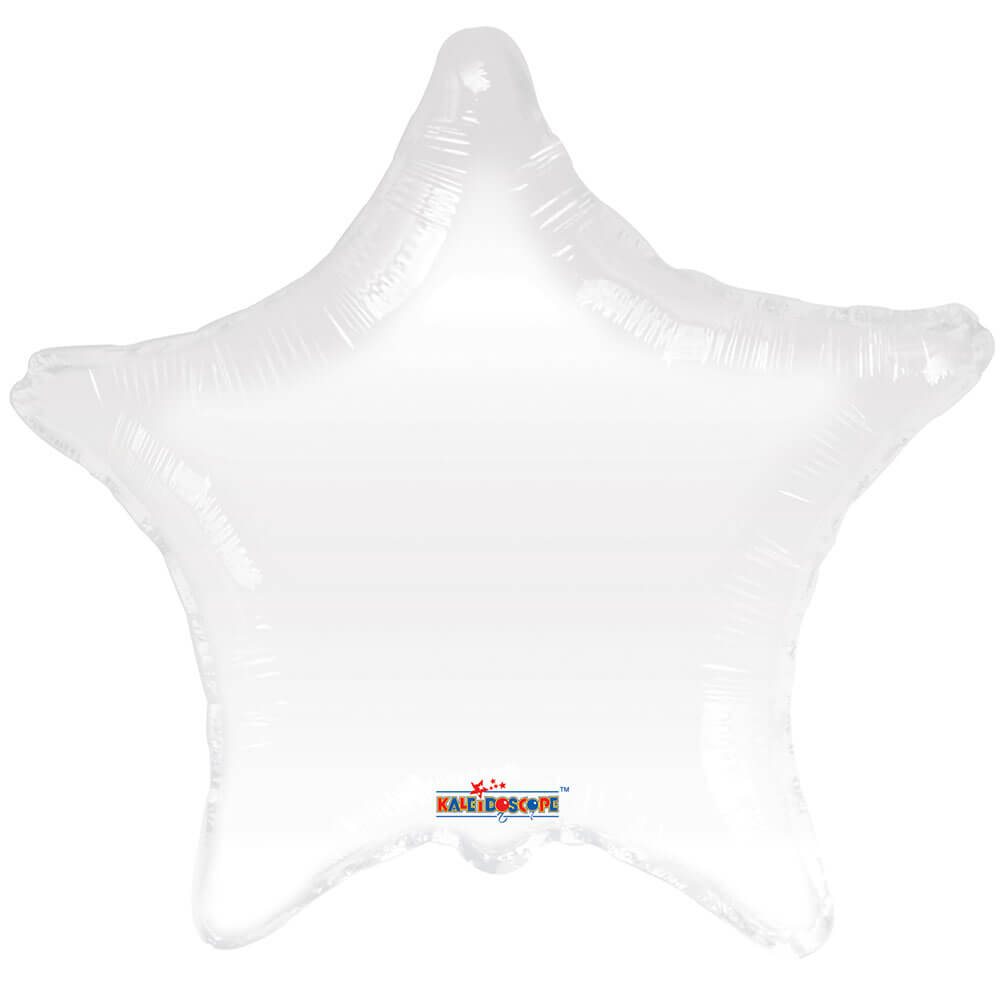 Plastic Balloon 18 Inch White Star