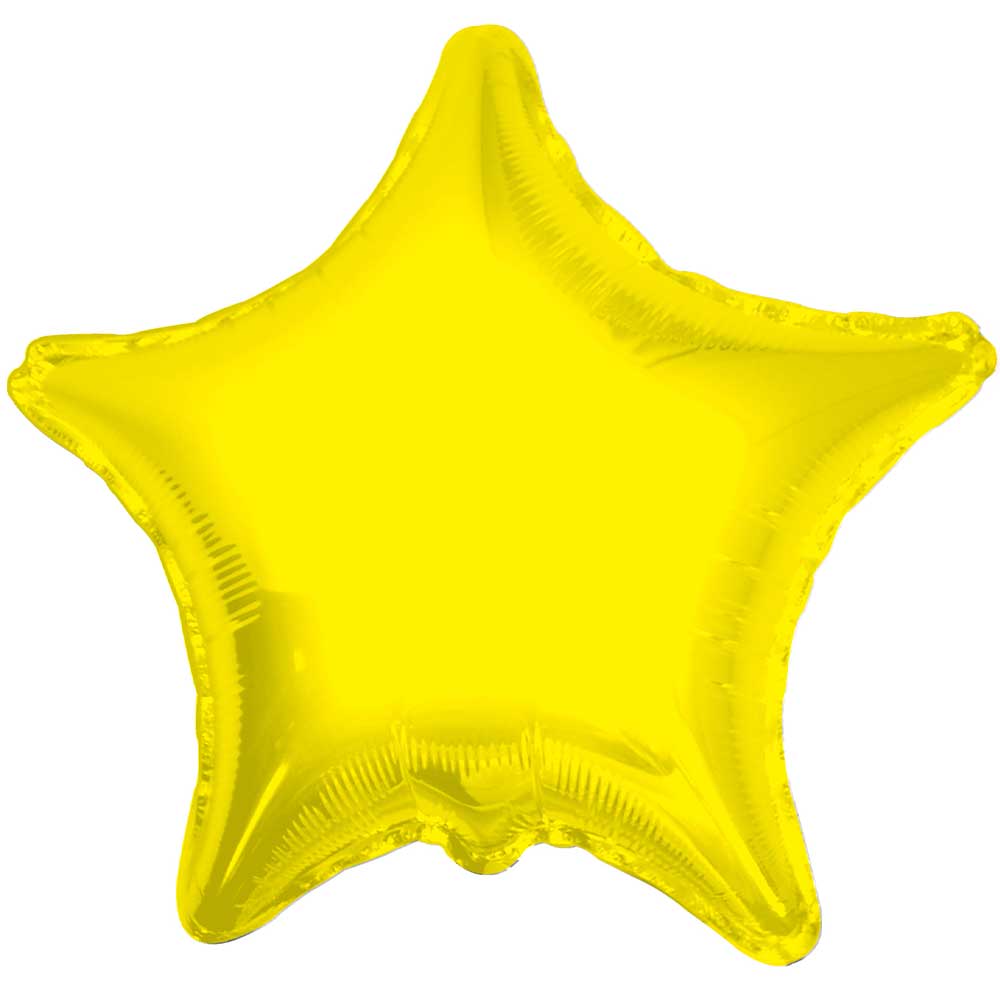 Foil Balloon 18 Inch Star Yellow