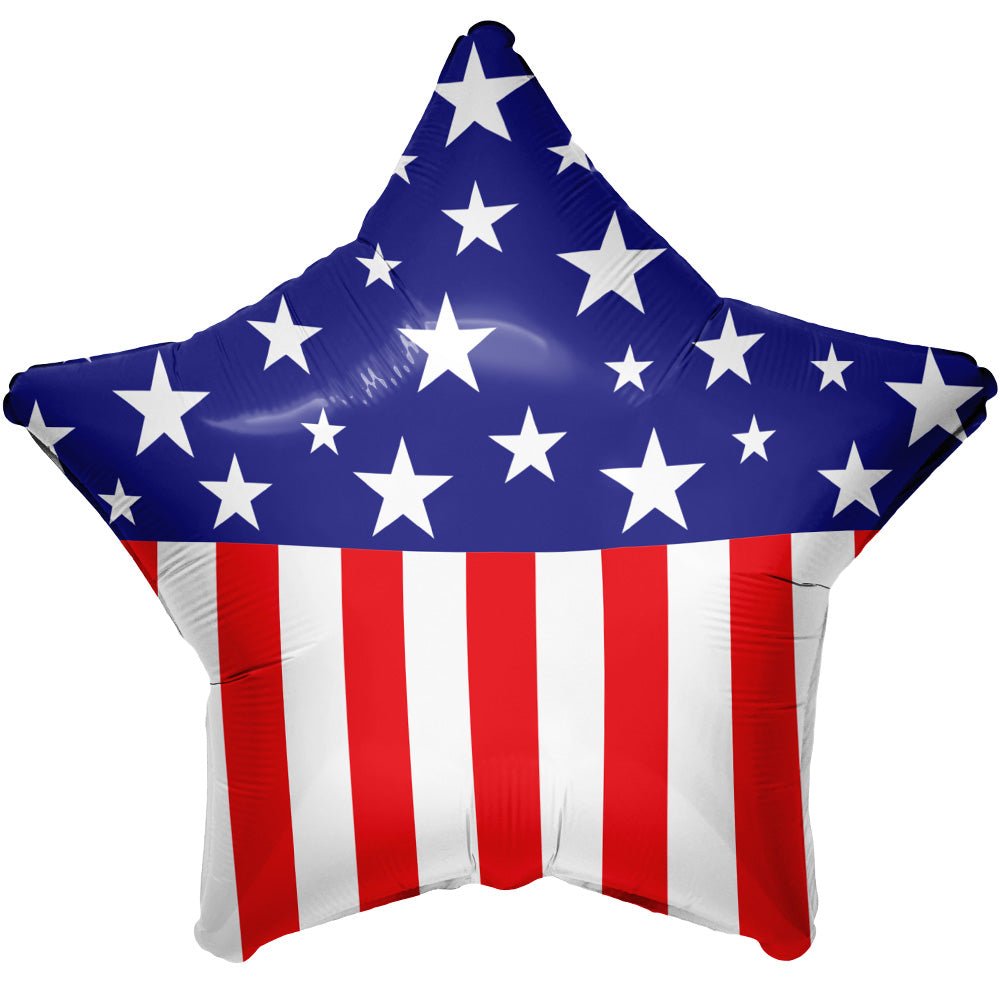 Star Foil Balloon 18 Inch Patriotic