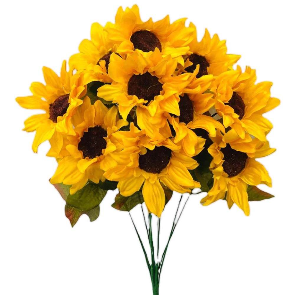 Sunflower Bush Yellow Silk Flowers